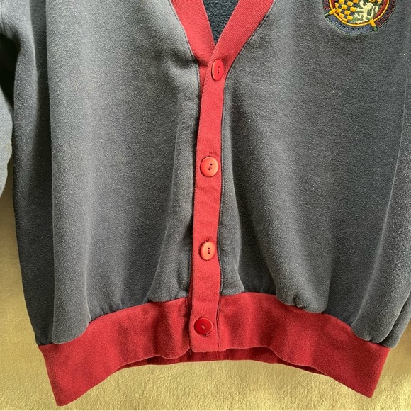 Vintage American Eagle Letterman Cardigan Jacket Mens Med Blue 90s Preppy - Picture 4 of 9